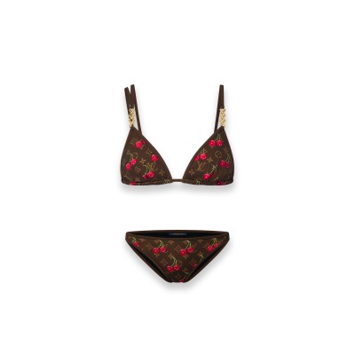 LOUIS VUITTON & TM CHERRY BIKINI SWIMSUIT 1AHIBB